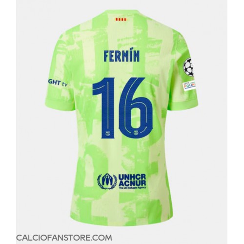 Maglia Calcio Barcelona Fermin Lopez #16 Terza Divisa 2024-25 Manica Corta